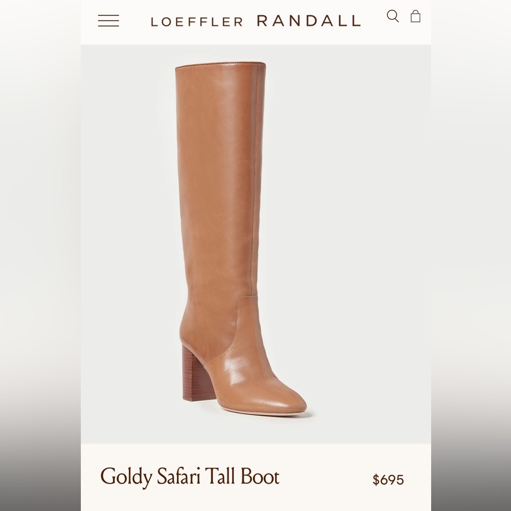 Brand new Loeffler Randall Goldy Tall boots 6 1/2